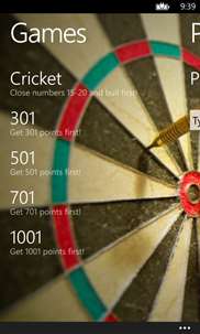 Darts Scoreboard - x01/Cricket screenshot 1
