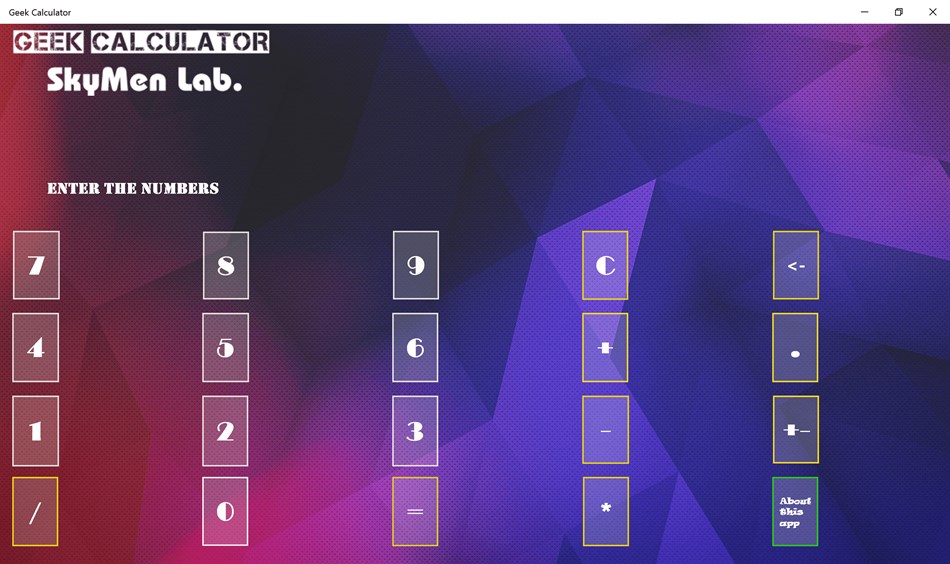 Geek Calculator (Windows) 由: SkyManTeam