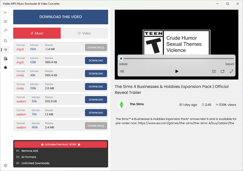 Video Downloader no.1 (Windows) De: Isla Bethany