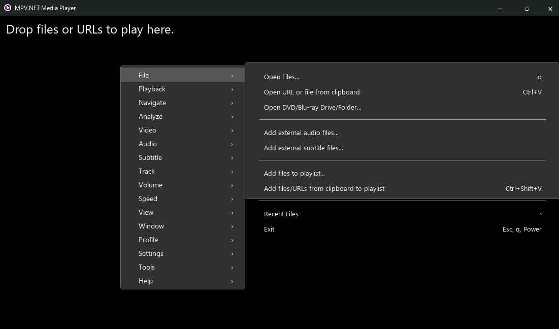 MPV.NET Media Player screenshot