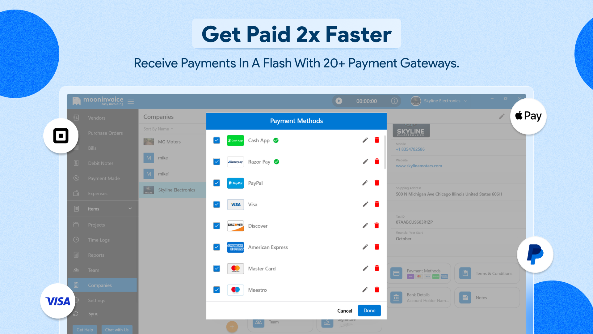 Invoice Maker & Estimate Creator by Moon Invoice screenshot