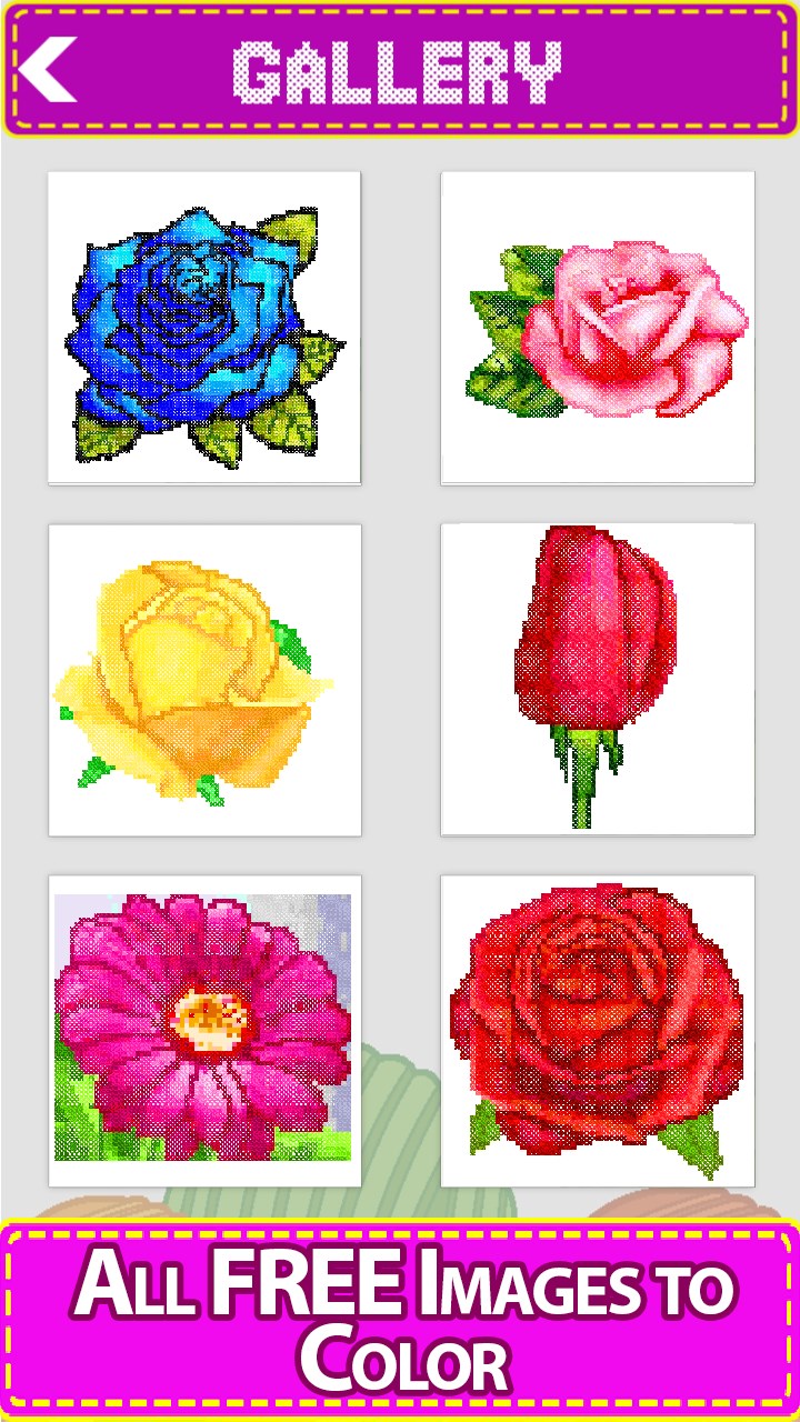 get flowers cross stitch  adult colornumber book pages