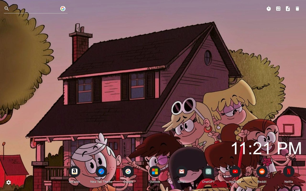 The Loud House Wallpaper New Tab