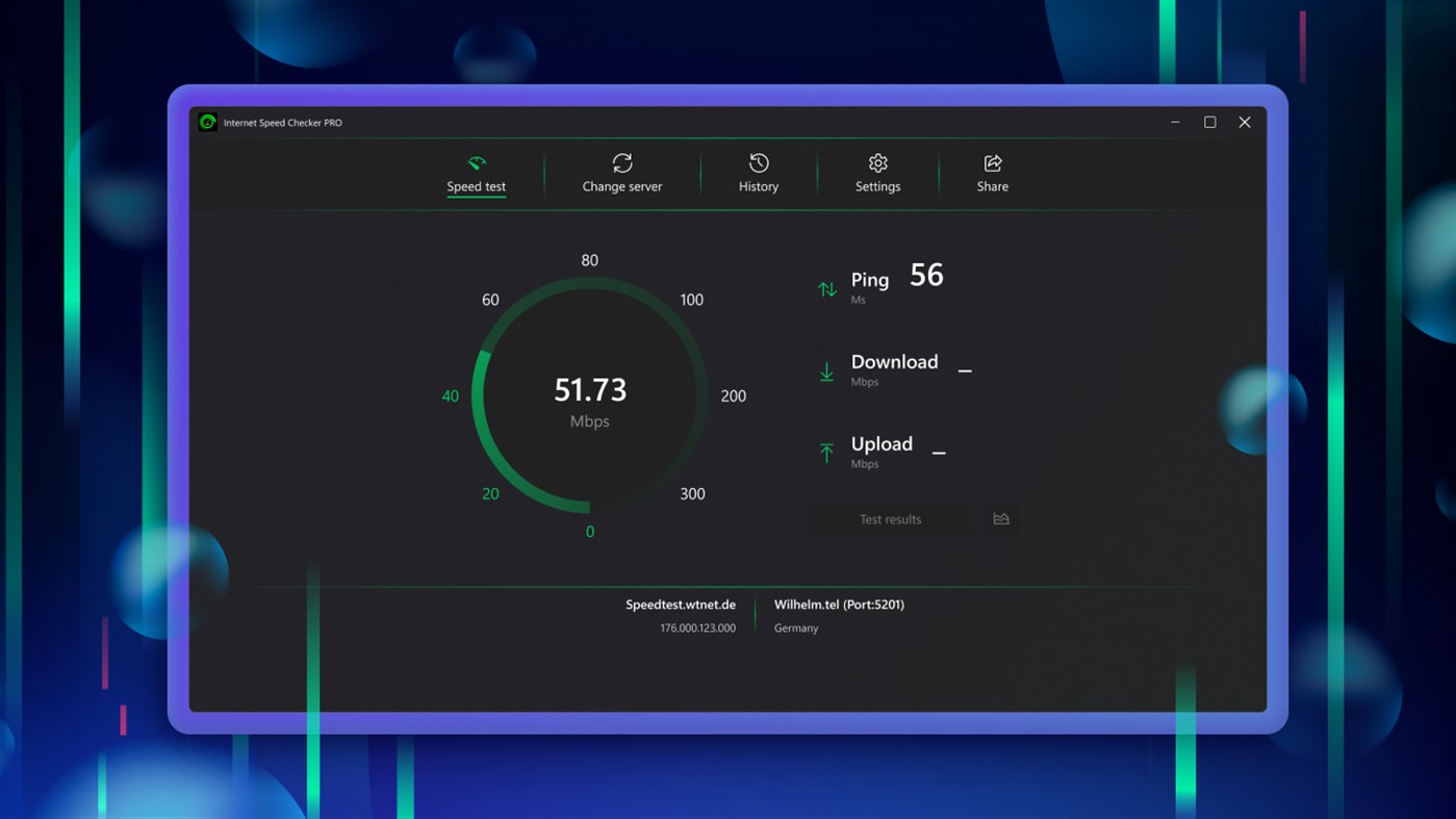 #2. Internet Speed Checker PRO (Windows) Podle: Yellow Elephant Productions