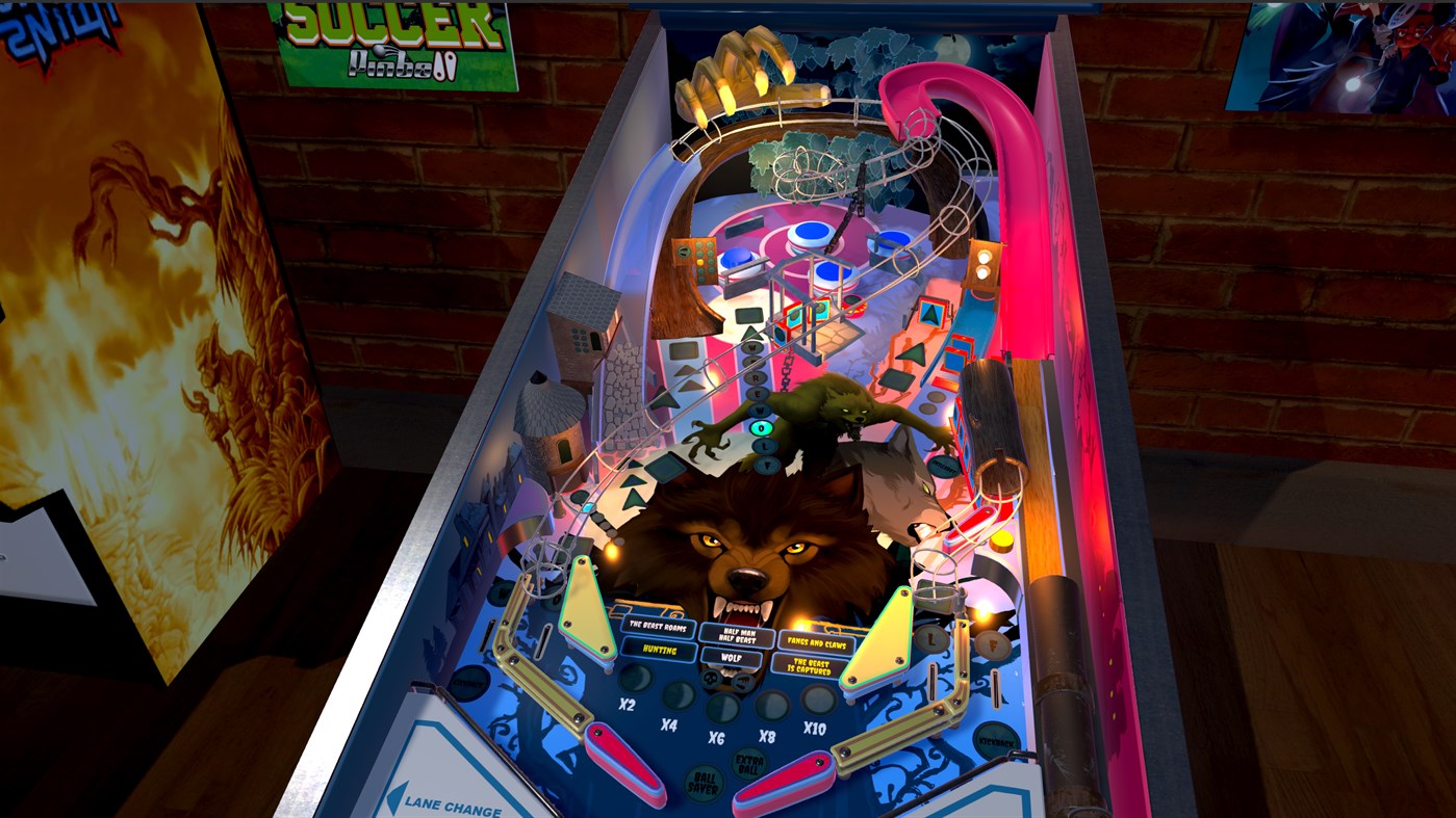 #3. Werewolf Pinball (Windows) By: Super PowerUP Games