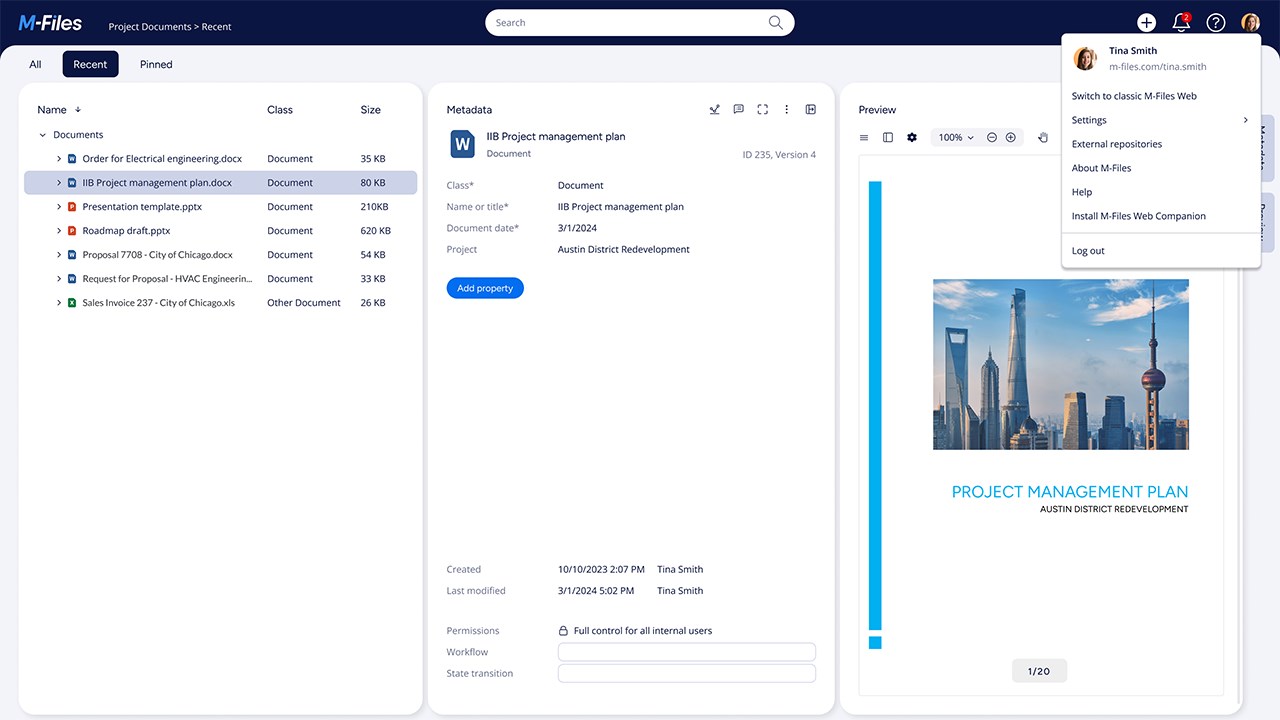 Snapshot 5 of M-Files Platform for Private Offers