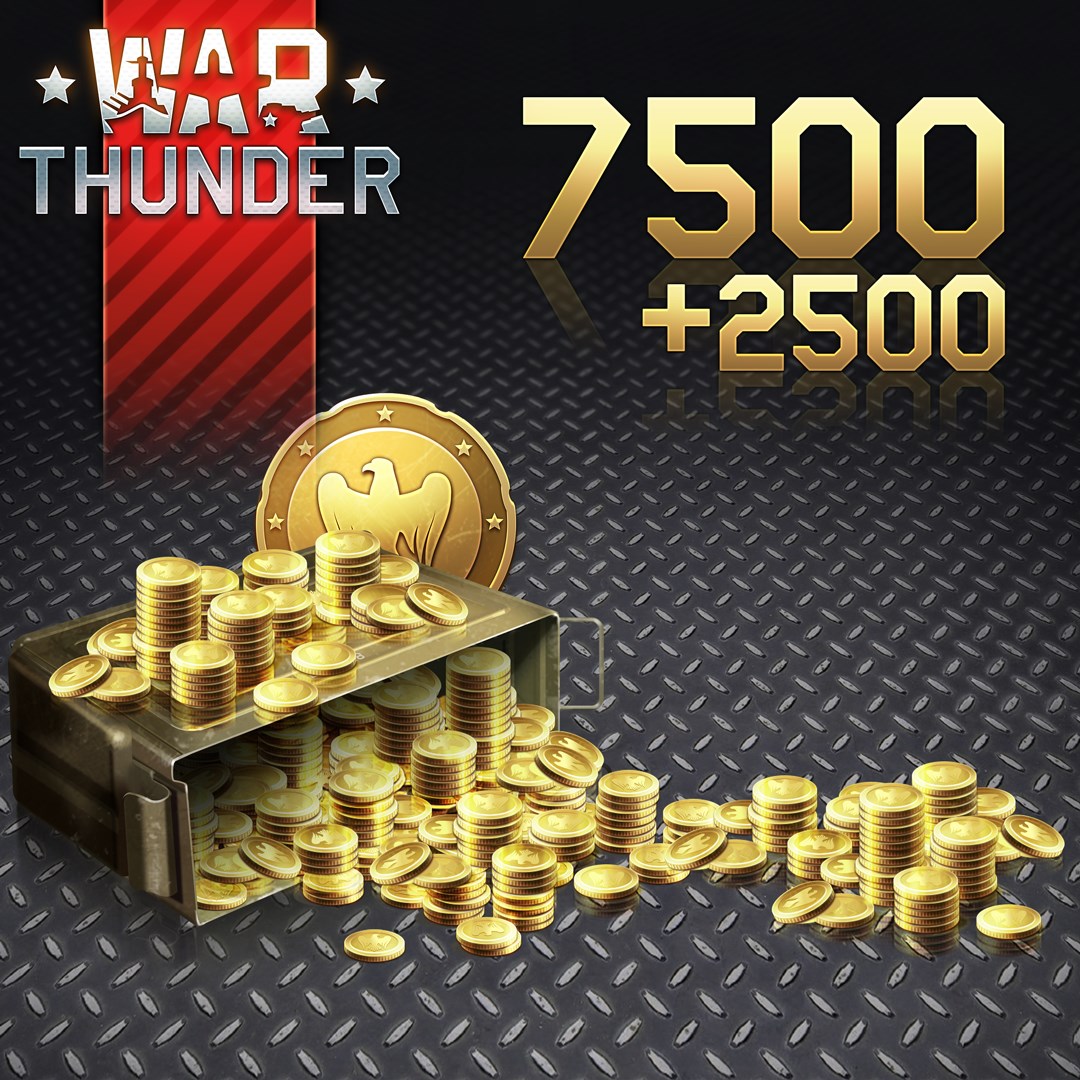 War Thunder - 7500 (+2500 Bonus) Golden Eagles