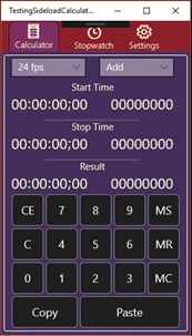 AWI Timecode Calculator screenshot 1