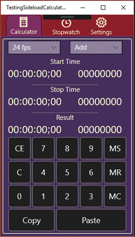 AWI Timecode Calculator Screenshots 1