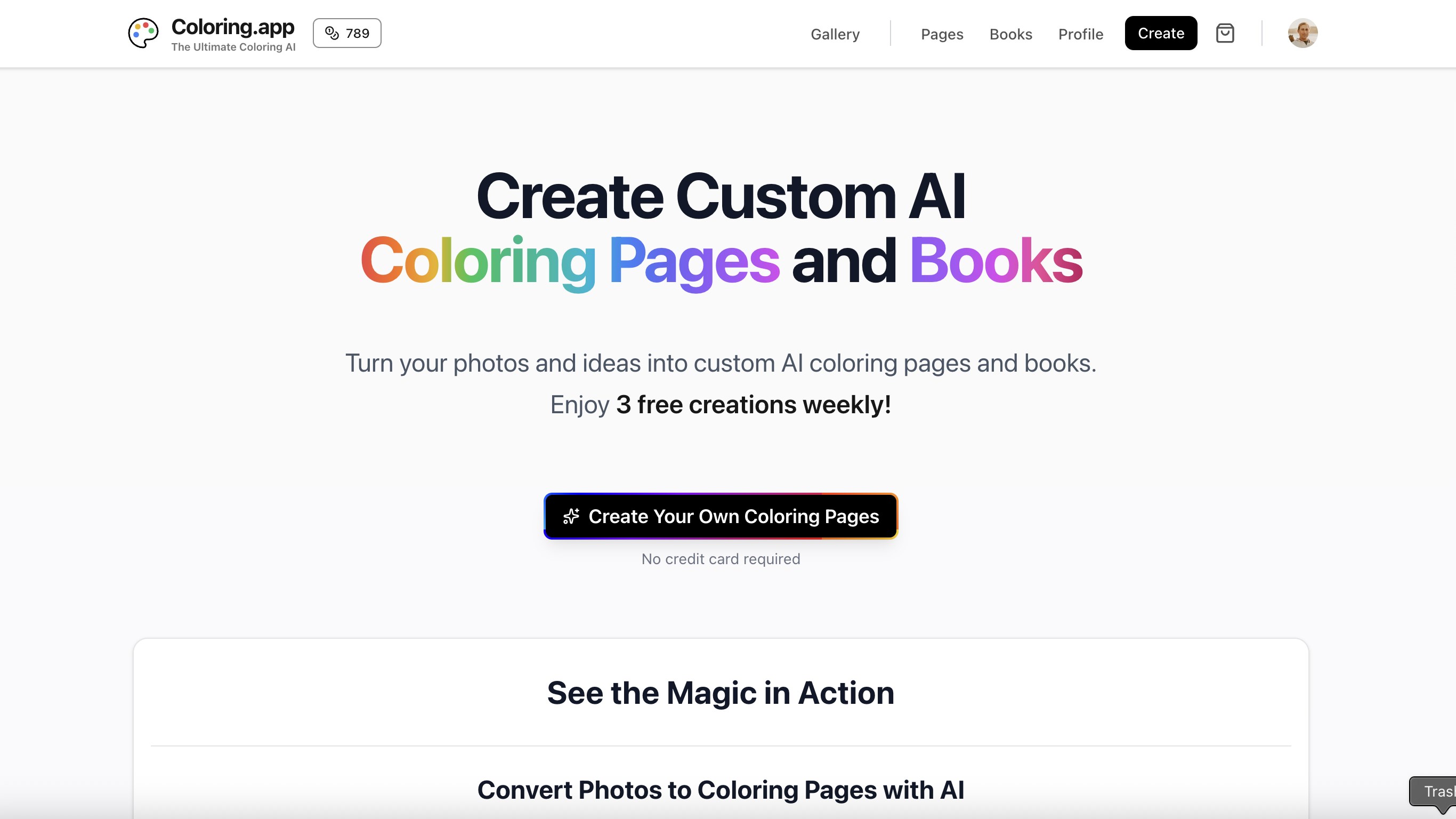 Coloring.app: AI Coloring Page Generator screenshot