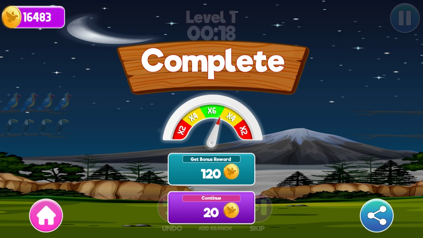 #6. Bird Sort Color Puzzle Game (Windows) Przez: Margala Games