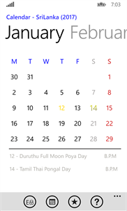 Calendar - SriLanka screenshot 4