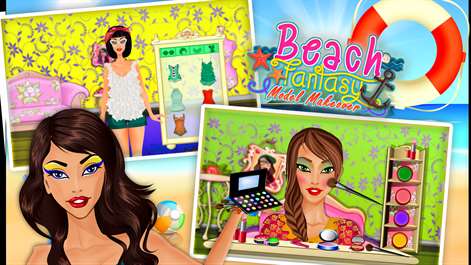 Beach Fantasy - A Fancy Dress up & Makeover Game for Girls Screenshots 2