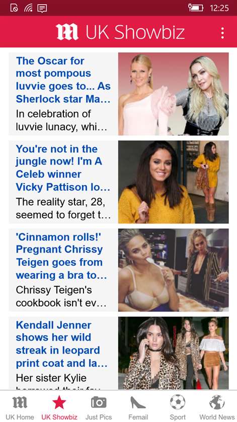 Screenshot: UK Showbiz