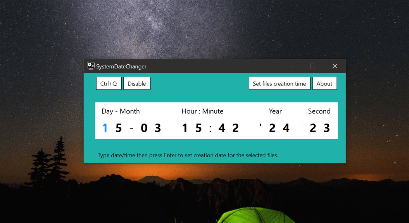 #2. SystemDateChanger (Windows) 由: indeepsoft