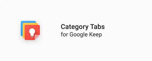 Category Tabs for Google Keep™ marquee promo image