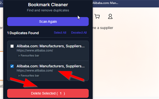 Duplicate Bookmarks Remover