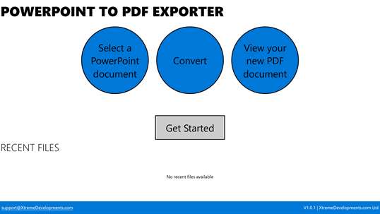 PowerPoint To PDF Exporter screenshot 1