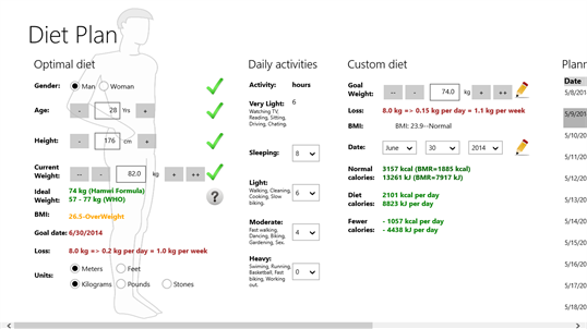 Diet Planning screenshot 1
