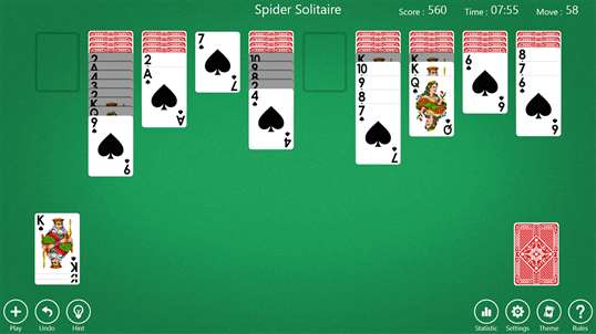 Aces Spider Solitaire screenshot 3