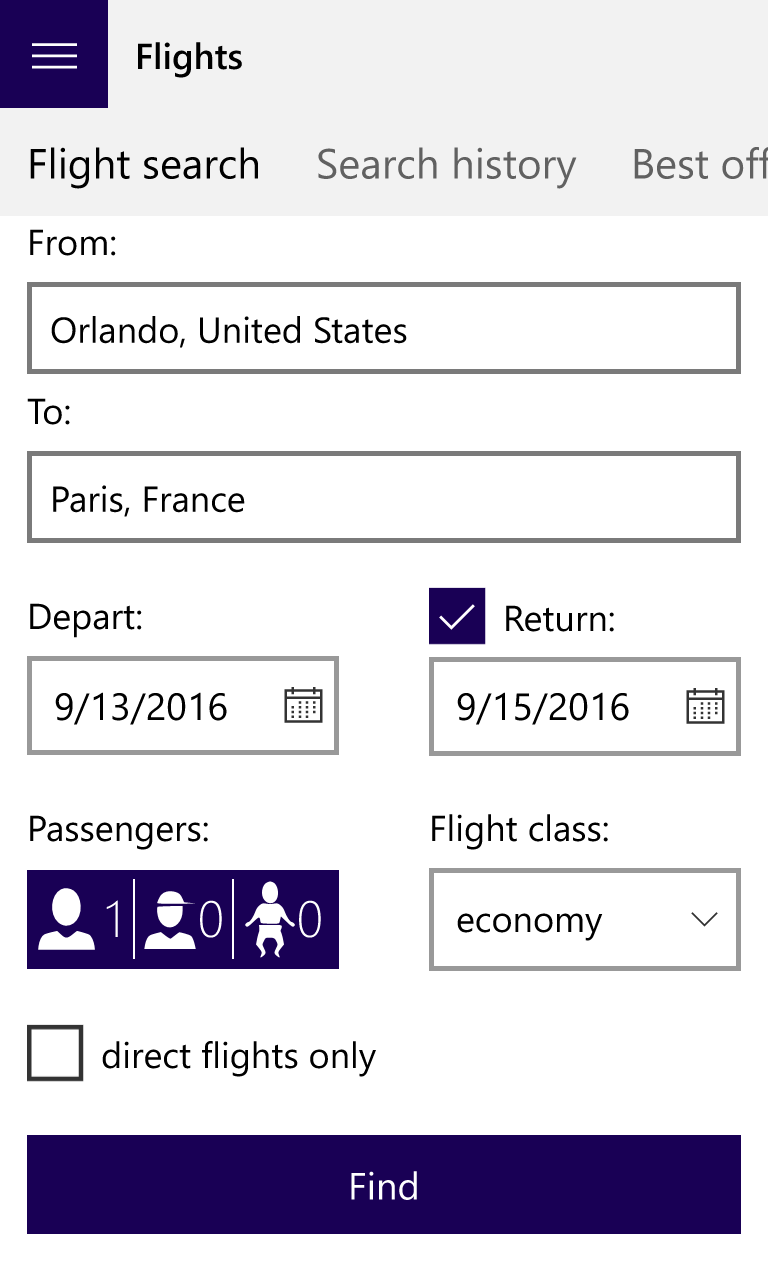 airtravel: Flights screenshot