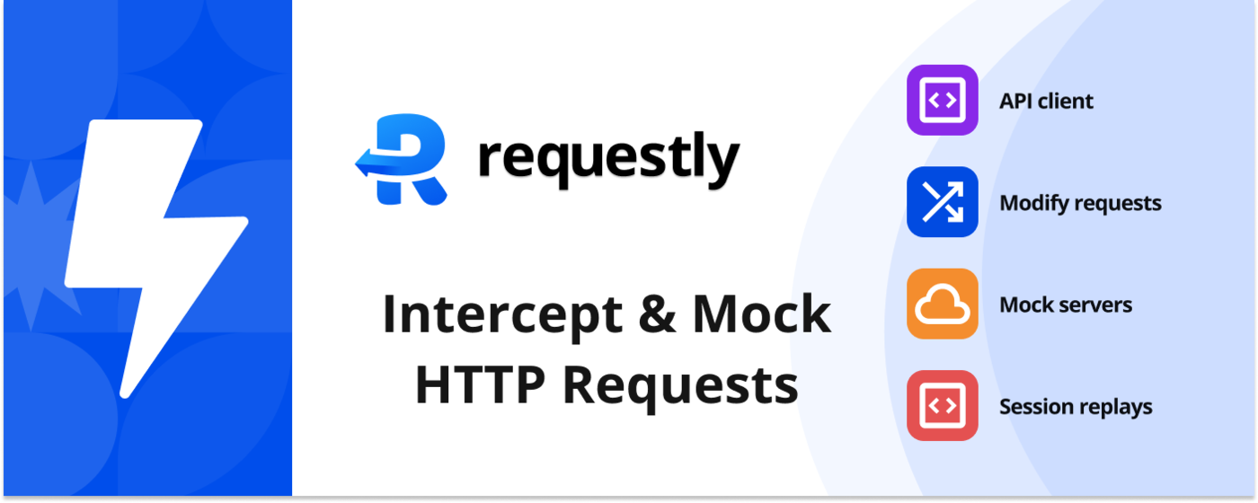 Requestly - Intercept, Modify & Mock HTTP Requests marquee promo image