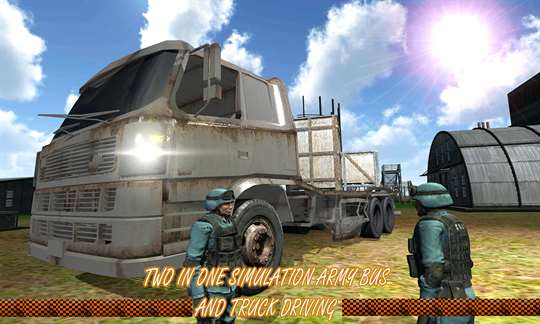 Military Transport Truck Driving 3D screenshot 2
