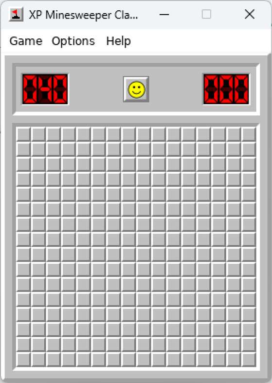 #2. XP Minesweeper Classic (Windows) Door: Kurtsley