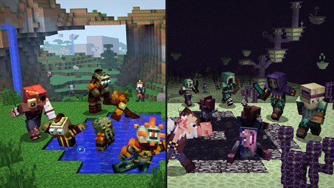 Extraños de Minecraft: pack de aspectos Colonos de bioma 3