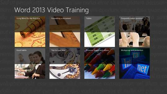 Video Training Word 2013 screenshot 6