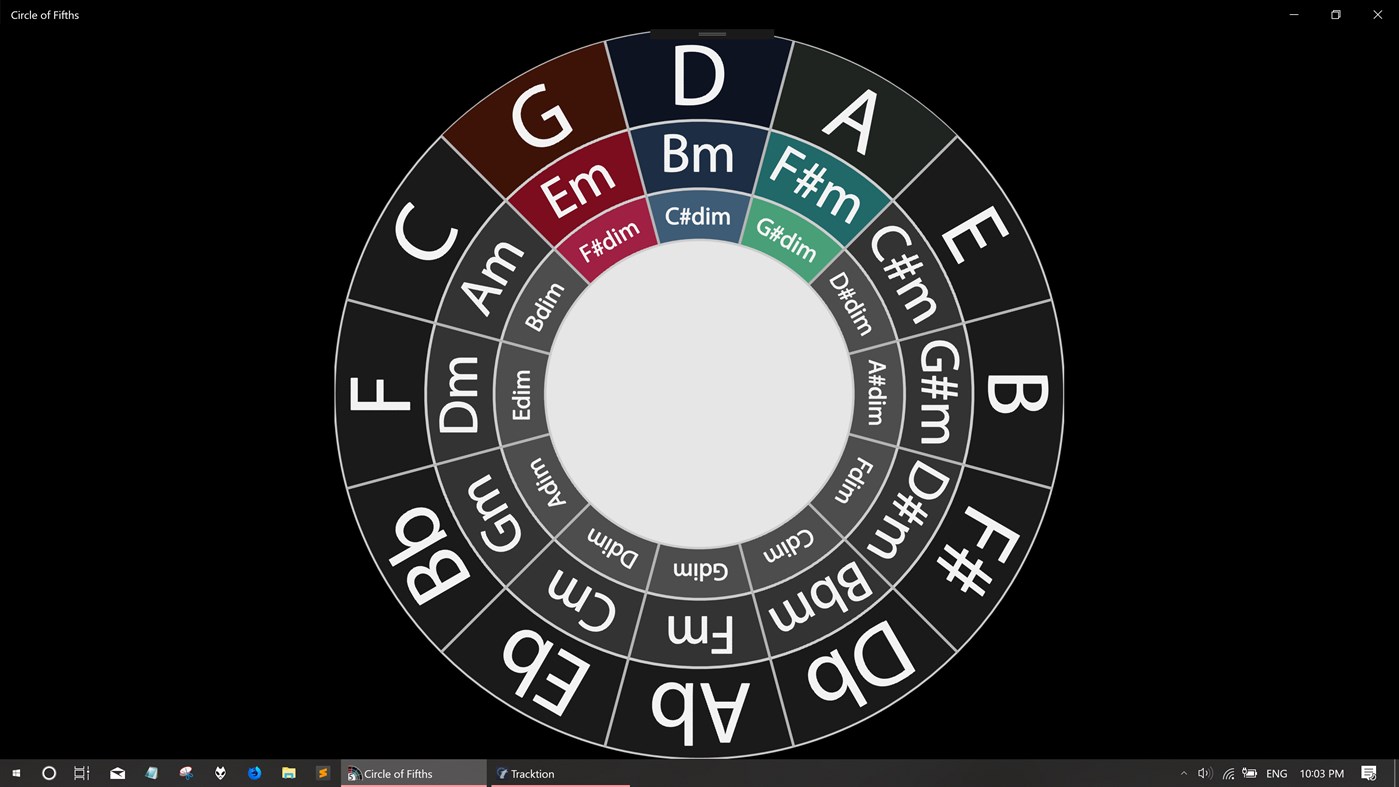 #2. The Circle of Fifths (Windows) By: Maverick Studio