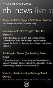 NHL News and Scores screenshot 1