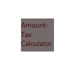 Amount/Tax Calculator