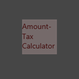 Amount/Tax Calculator