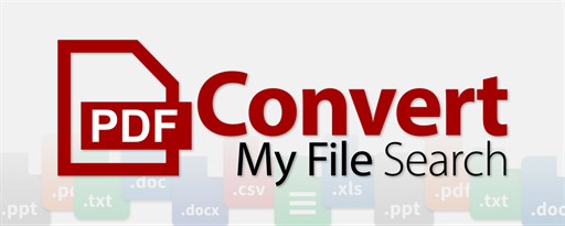 Search by Convert My File marquee promo image