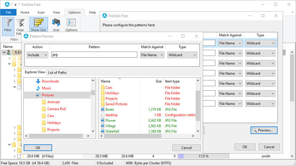 TreeSize Free for Windows 10