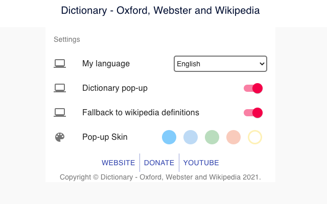 Dictionary - Oxford, Webster and Wikipedia