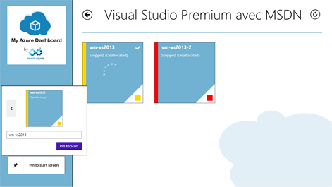 Screenshot: My Azure Dashboard