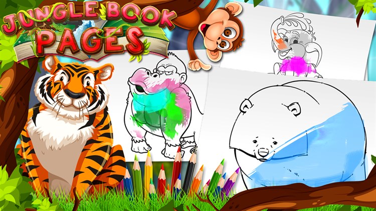 Jungle Book Coloring Pages Adventure - PC - (Windows)