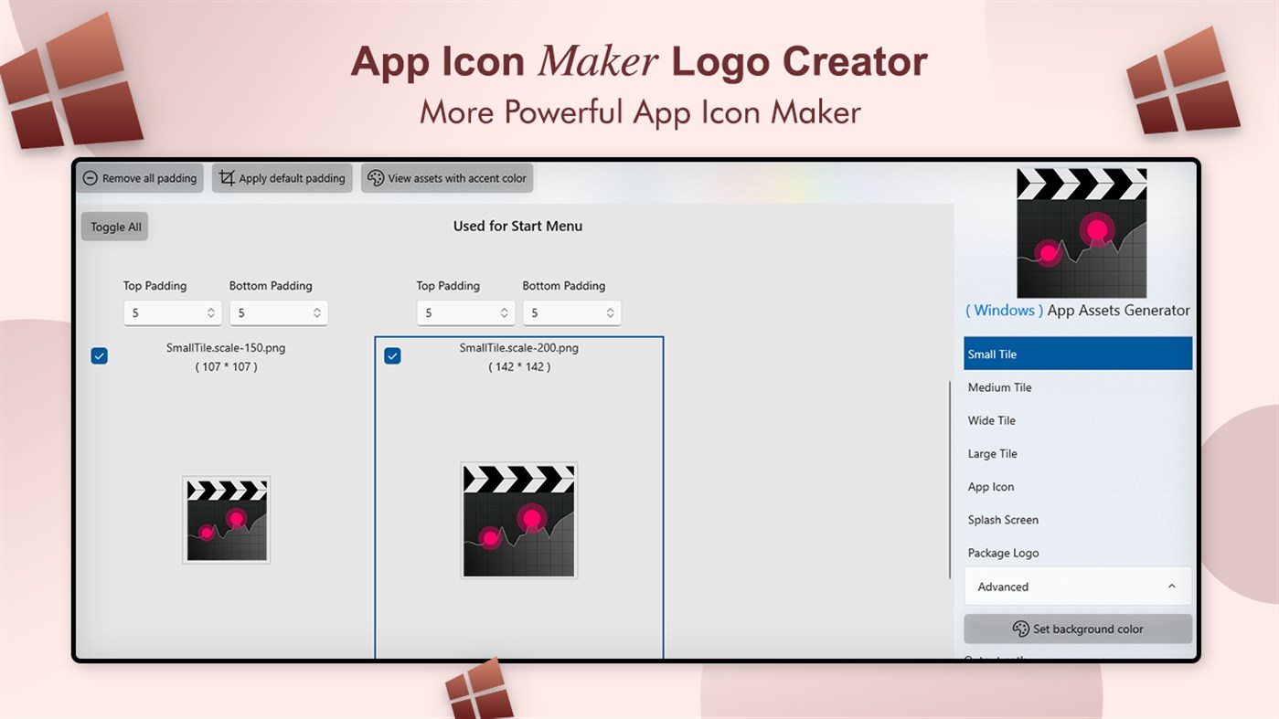 #5. App Icon Maker - Logo Creator (Windows) โดย: Pinnacle Labs