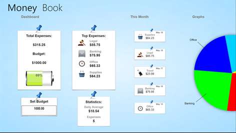 Money Book - Expenses & Budgets for Business Screenshots 1