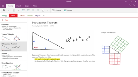 OneNote Screenshot