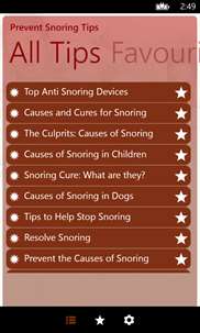 Prevent Snoring Tips screenshot 2