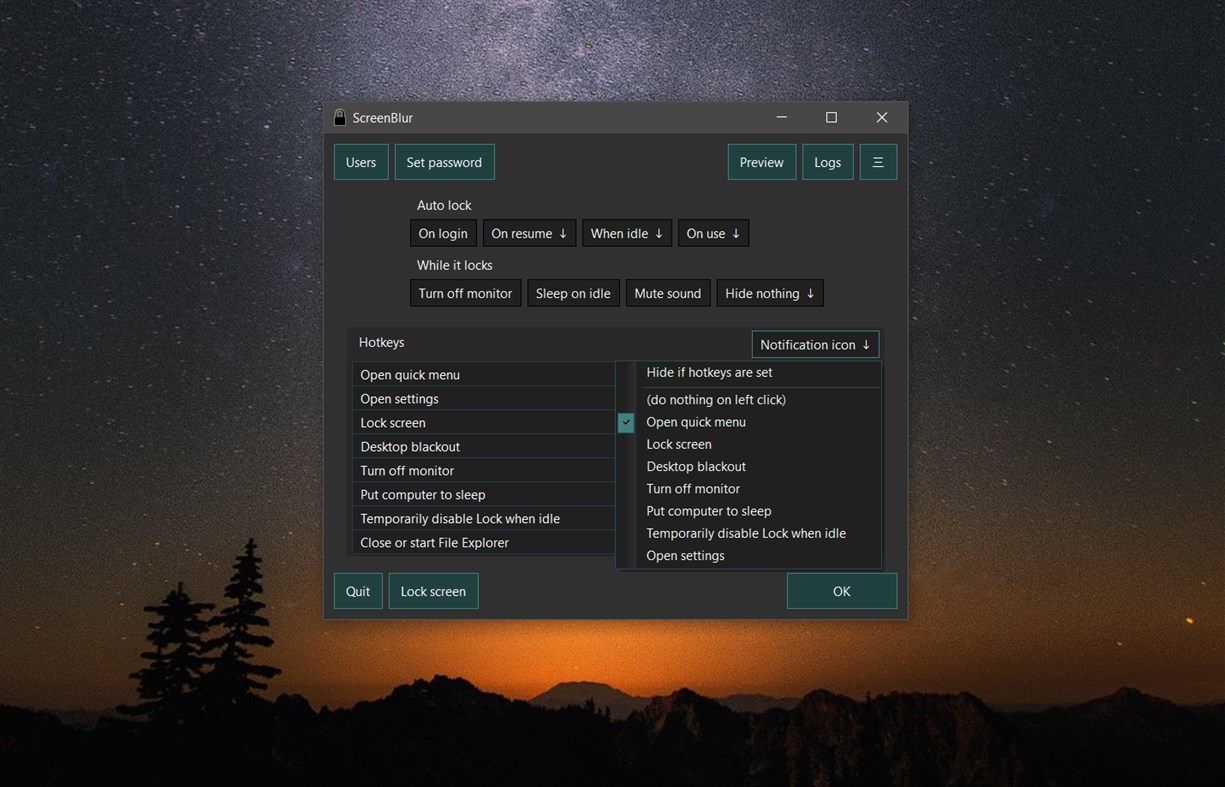 #1. ScreenBlur (Windows) Ved: indeepsoft