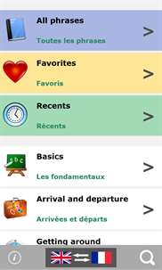 French talking phrasebook screenshot 1