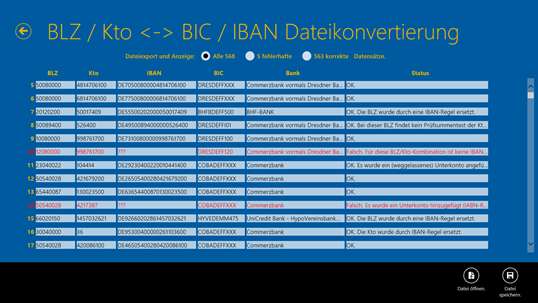 SEPA / IBAN Konverter screenshot 2