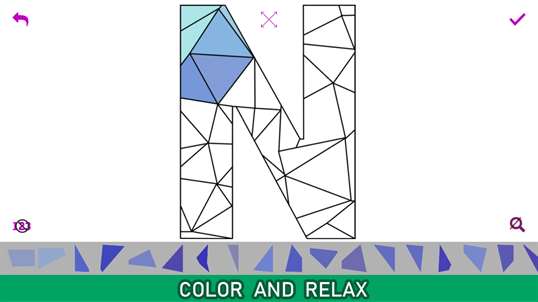 Alphabets Poly Art - Color By Number screenshot 5