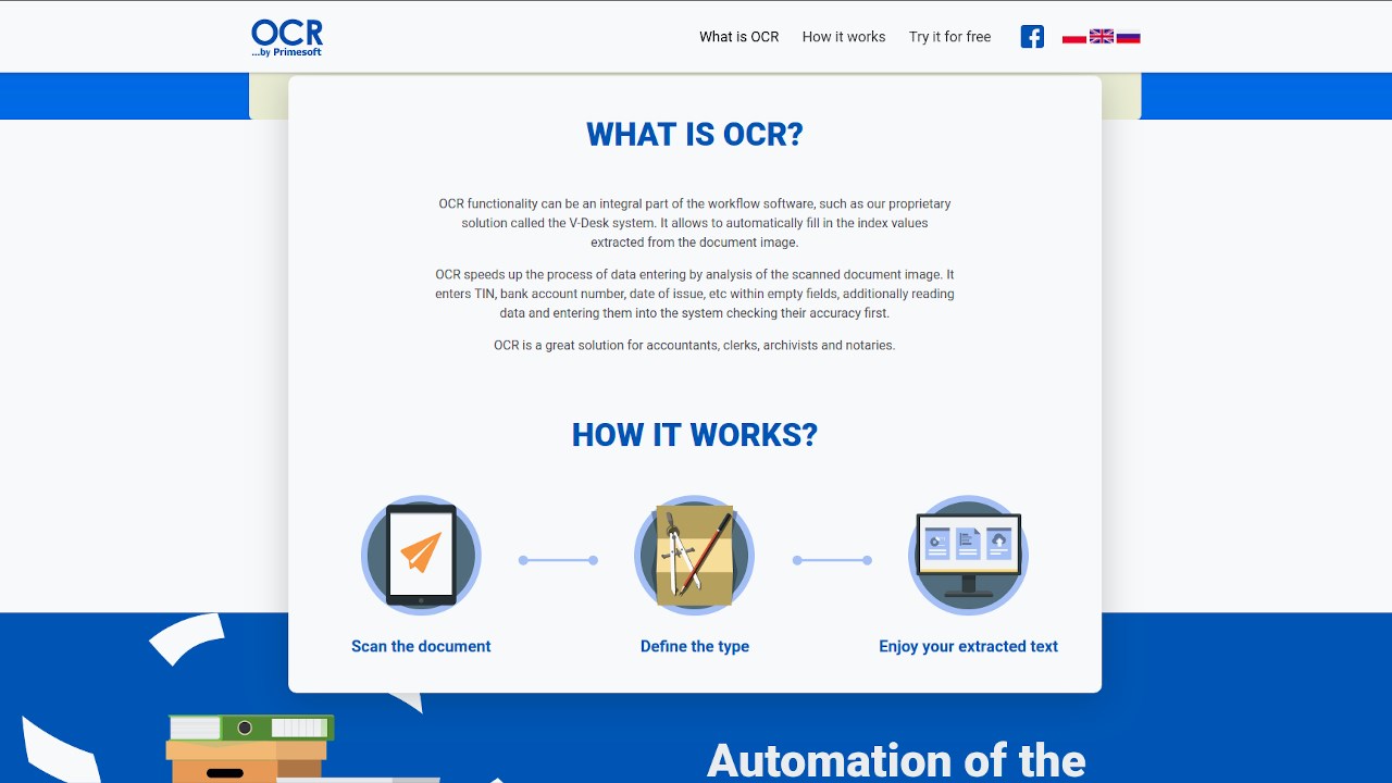 Snapshot 1 of OCR by Primesoft
