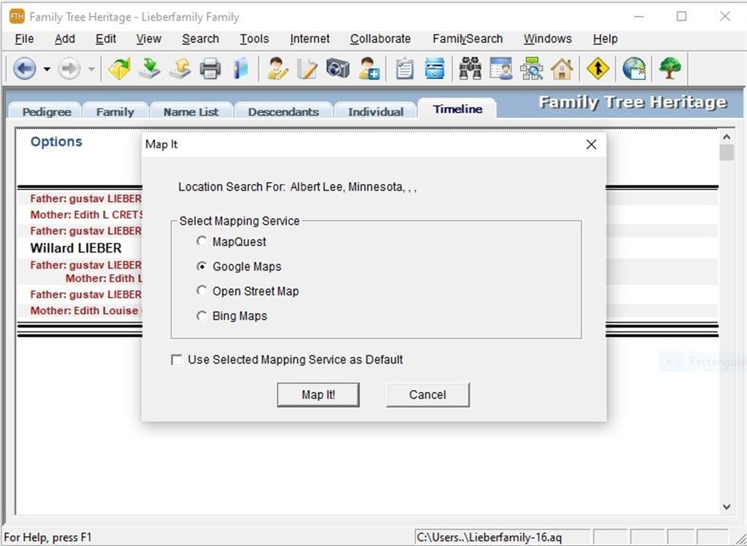 #5. Family Tree Heritage Gold 16 (Windows) By: Individual Software Inc.