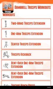 Dumbbell Triceps Workouts screenshot 1